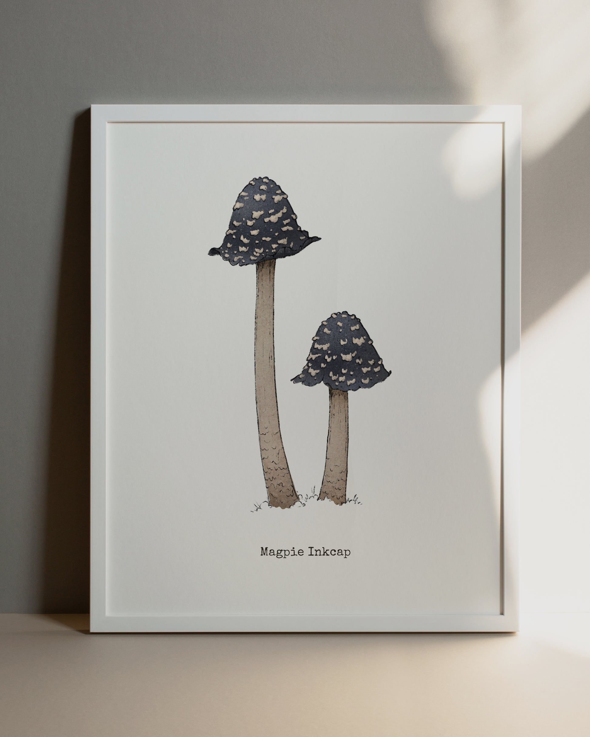 "Magpie Inkcap" by Catherine Hébert - Magpie Inkcap Mushroom Art Print