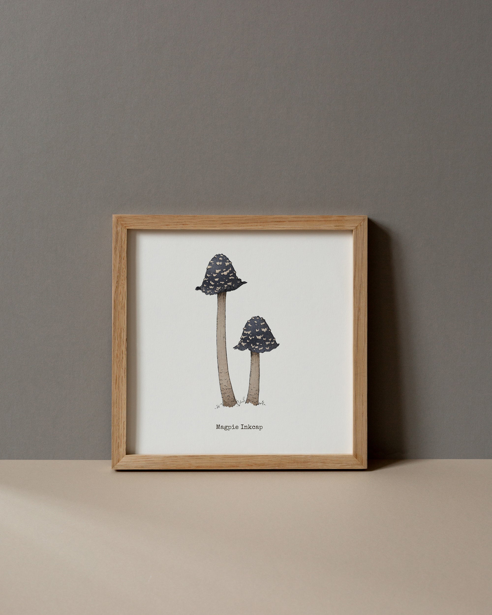 "Magpie Inkcap" by Catherine Hébert - Magpie Inkcap Mushroom - Botanical Art Print