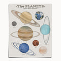 "The Planets" by Catherine Hébert - Solar System Planet Chart Art Print - 8"x10" size