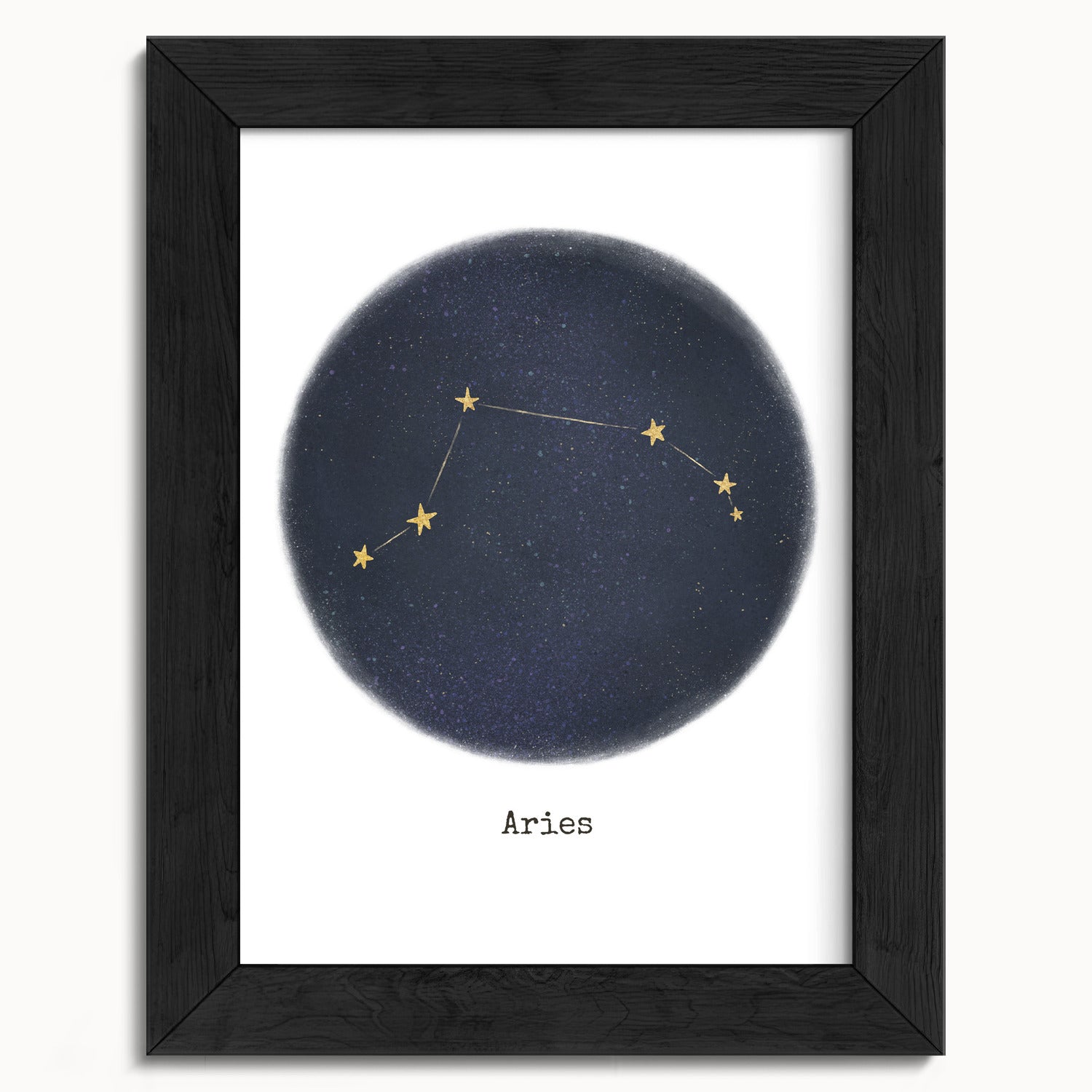 "Aries ♈" by Catherine Hébert - Aries Zodiac Constellation Fine Art Print - 5"x7" size