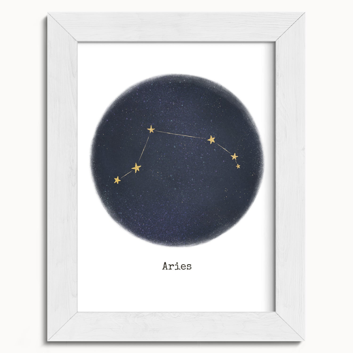 "Aries ♈" by Catherine Hébert - Aries Zodiac Constellation Fine Art Print - 5"x7" size