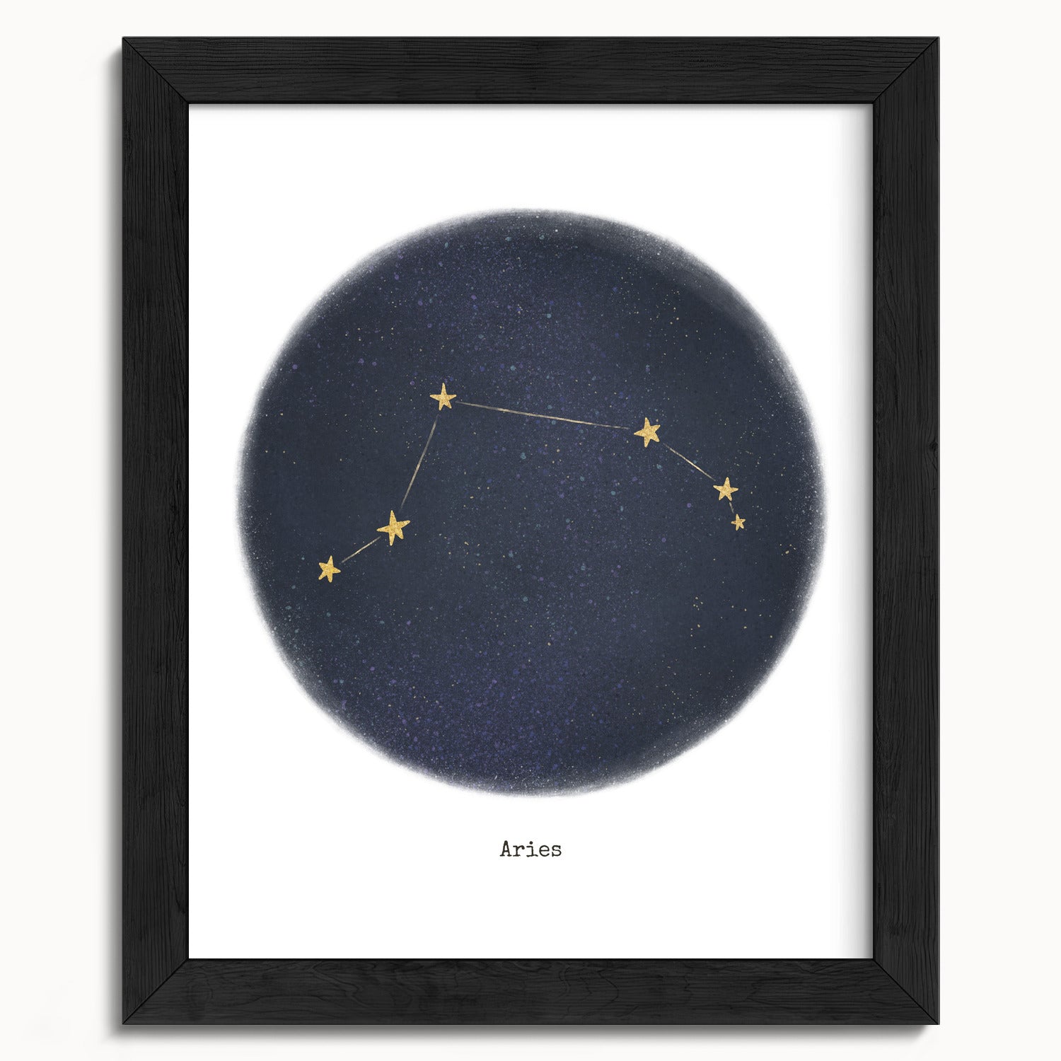 "Aries ♈" by Catherine Hébert - Aries Zodiac Constellation Fine Art Print - 8"x10" size