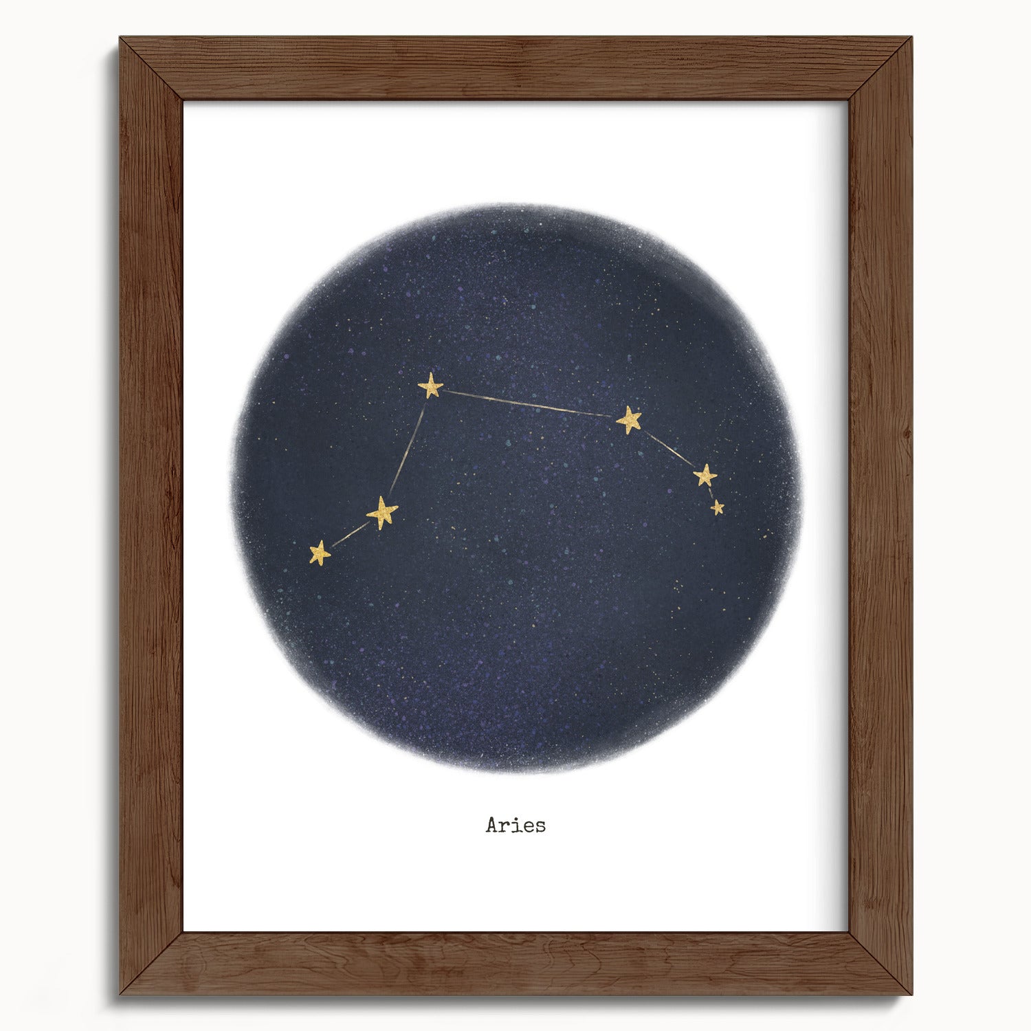 "Aries ♈" by Catherine Hébert - Aries Zodiac Constellation Fine Art Print - 8"x10" size