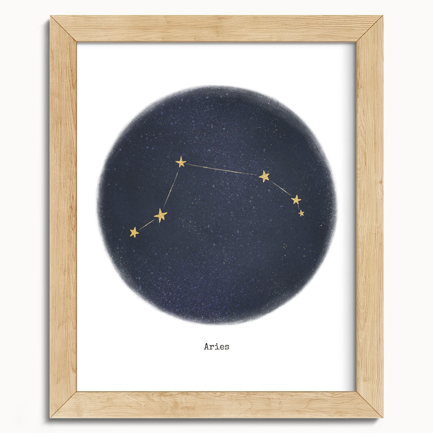 "Aries ♈" by Catherine Hébert - Aries Zodiac Constellation Fine Art Print - 8"x10" size