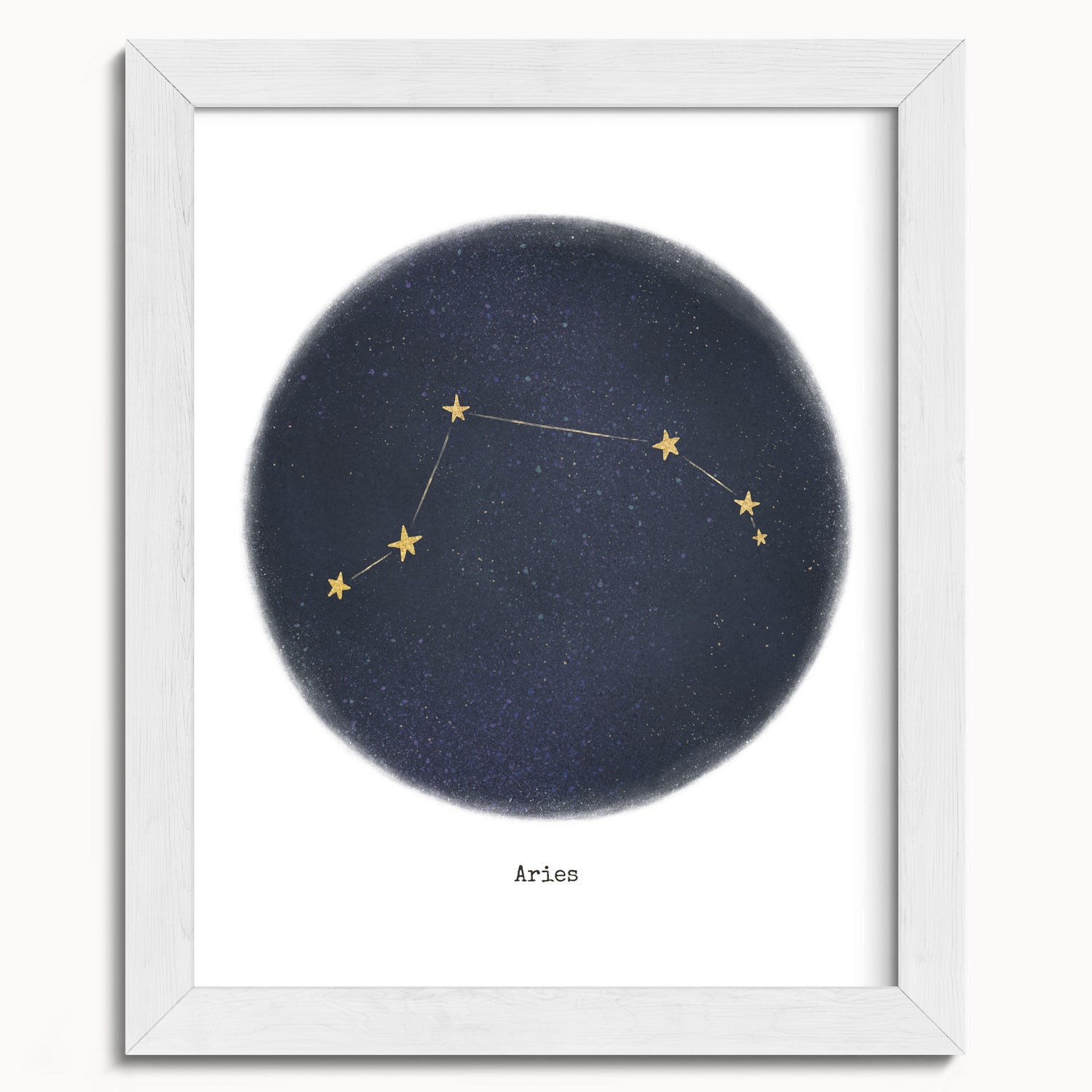 "Aries ♈" by Catherine Hébert - Aries Zodiac Constellation Fine Art Print - 8"x10" size