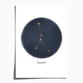 "Cancer ♋" by Catherine Hébert - Cancer Zodiac Constellation Art Print - 5"x7" size
