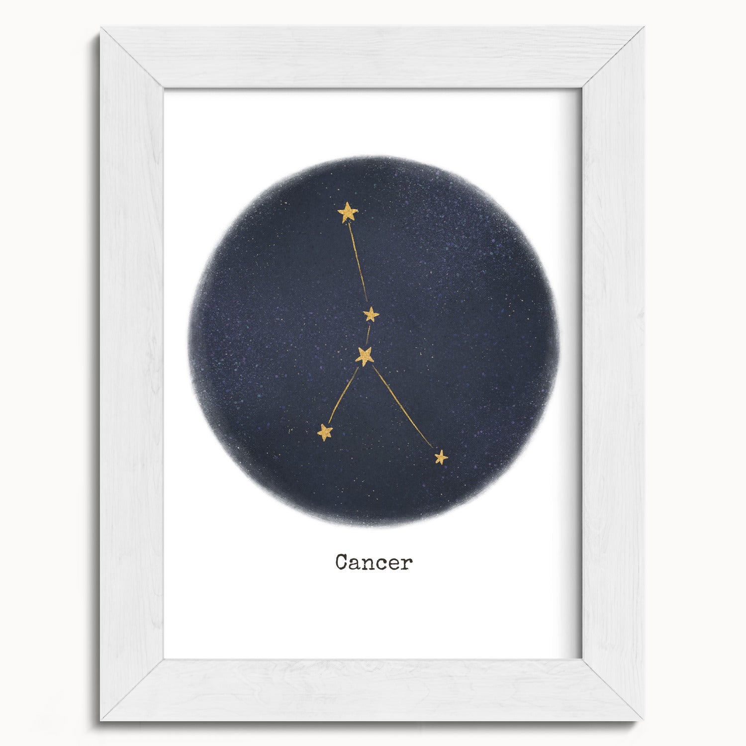 "Cancer ♋" by Catherine Hébert - Cancer Zodiac Constellation Fine Art Print - 5"x7" size