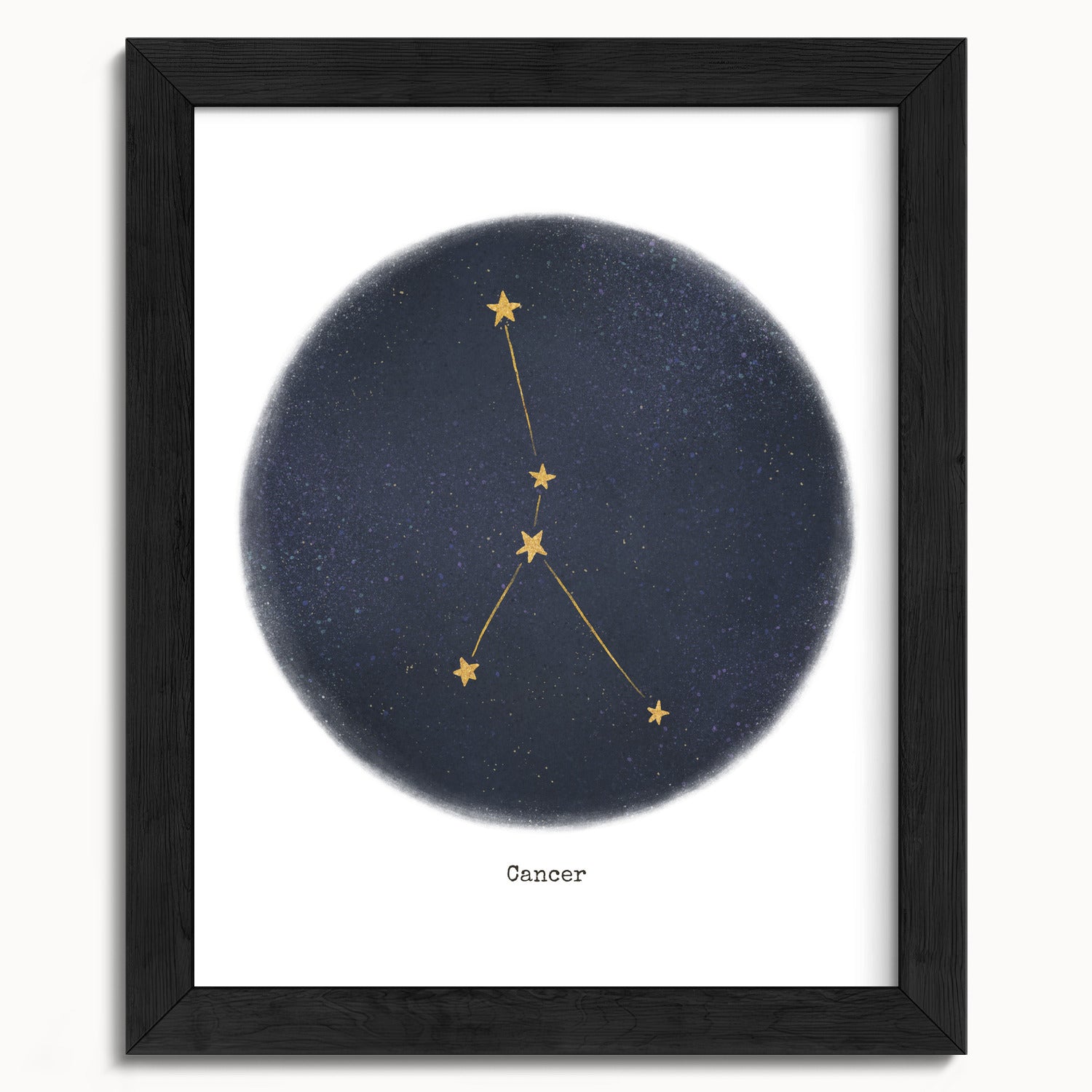 "Cancer ♋" by Catherine Hébert - Cancer Zodiac Constellation Fine Art Print - 8"x10" size