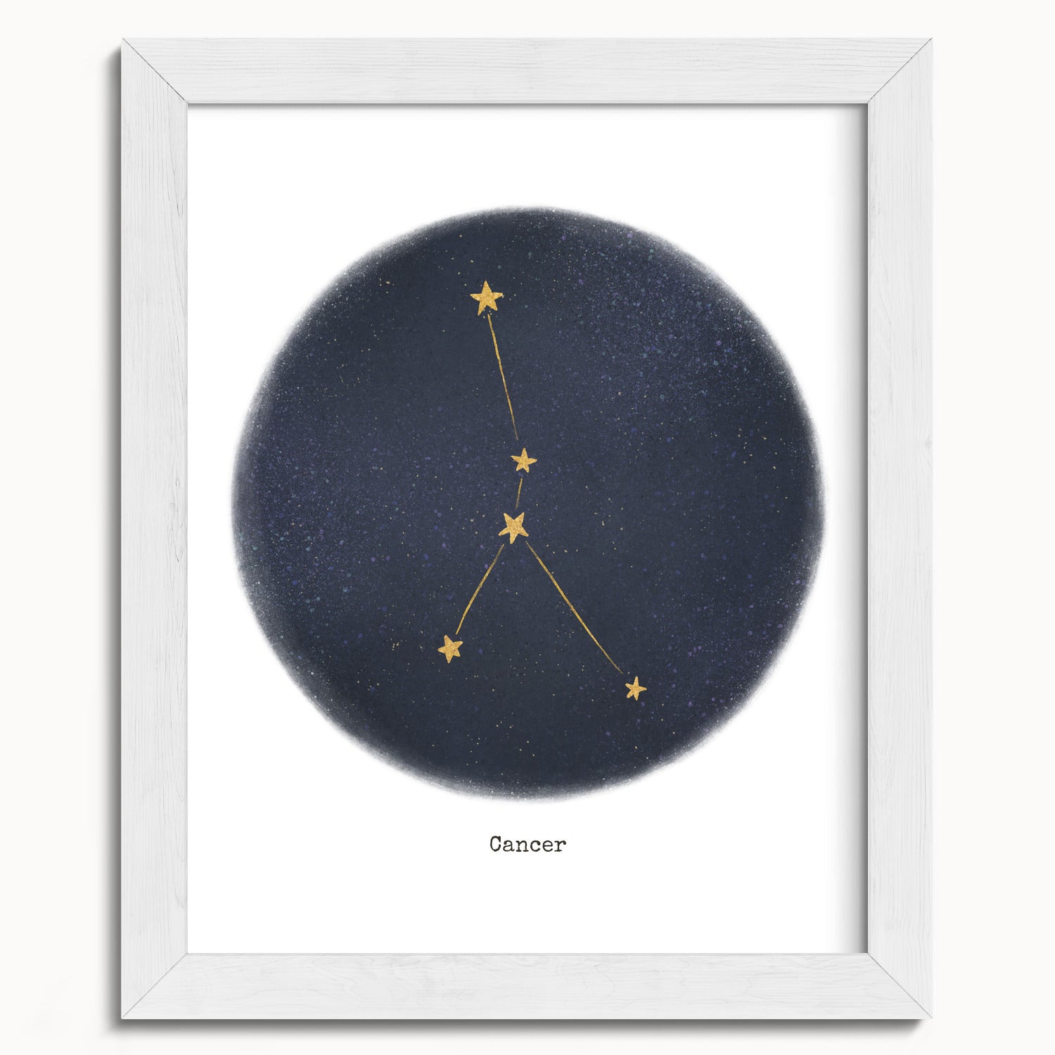 "Cancer ♋" by Catherine Hébert - Cancer Zodiac Constellation Fine Art Print - 8"x10" size
