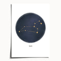 "Leo ♌" by Catherine Hébert - Leo Zodiac Constellation Art Print - 5"x7" size