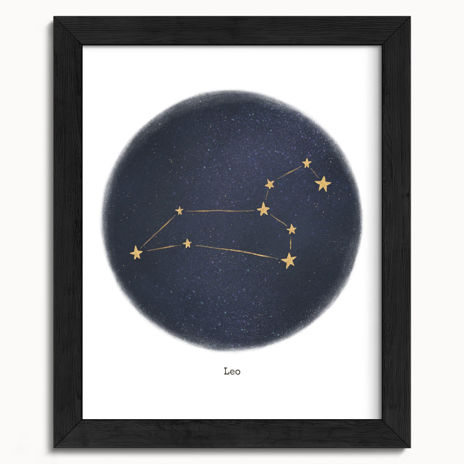 "Leo ♌" by Catherine Hébert - Leo Zodiac Constellation Fine Art Print - 8"x10" size