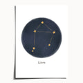 "Libra ♎" by Catherine Hébert - Libra Zodiac Constellation Art Print - 5"x7" size