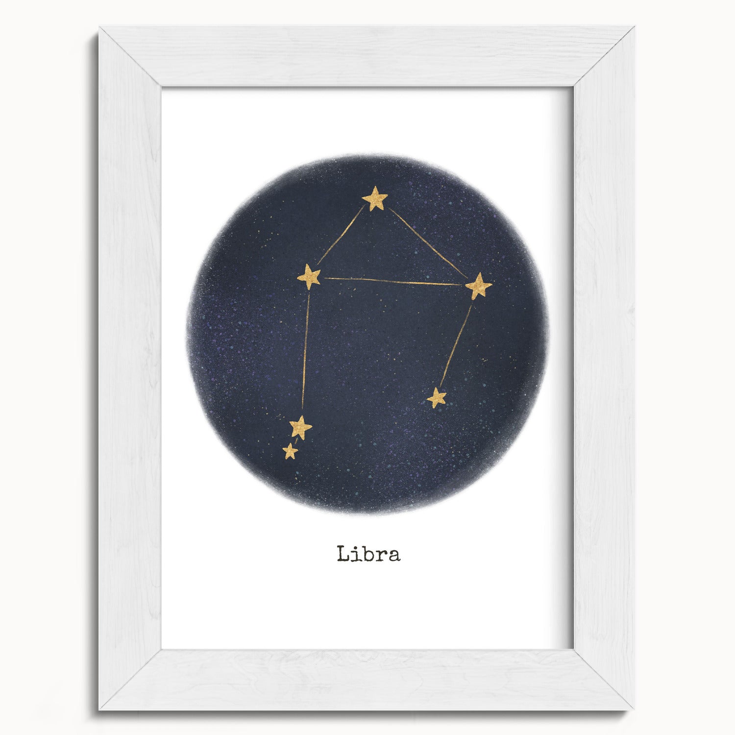 "Libra ♎" by Catherine Hébert - Libra Zodiac Constellation Fine Art Print - 5"x7" size