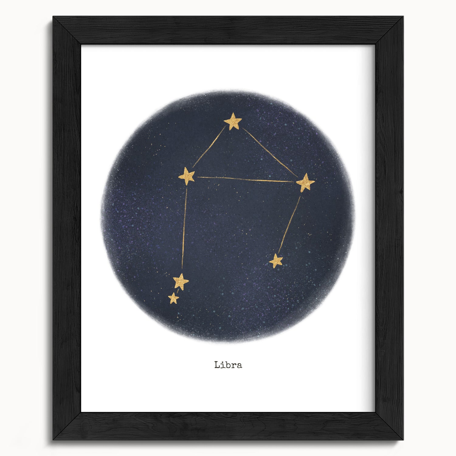 "Libra ♎" by Catherine Hébert - Libra Zodiac Constellation Fine Art Print - 8"x10" size
