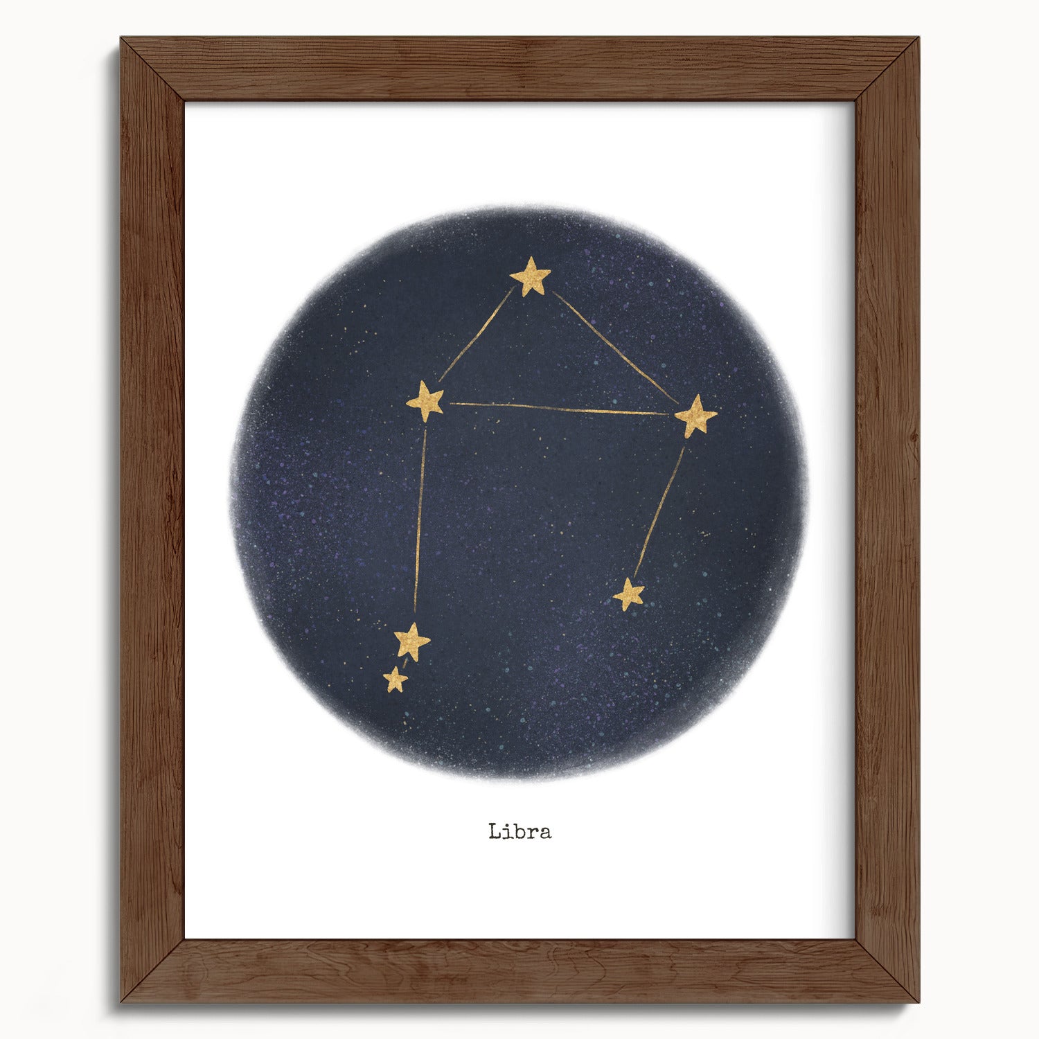 "Libra ♎" by Catherine Hébert - Libra Zodiac Constellation Fine Art Print - 8"x10" size