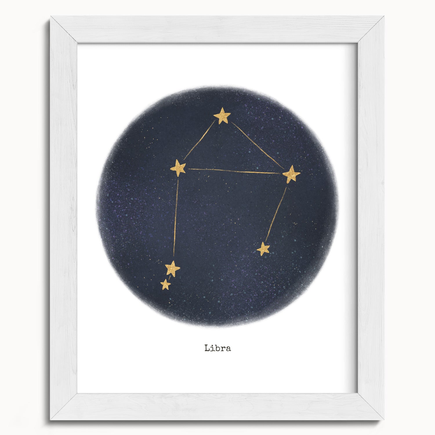 "Libra ♎" by Catherine Hébert - Libra Zodiac Constellation Fine Art Print - 8"x10" size