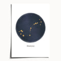 "Scorpio ♏" by Catherine Hébert - Scorpio Zodiac Constellation Art Print - 5"x7" size