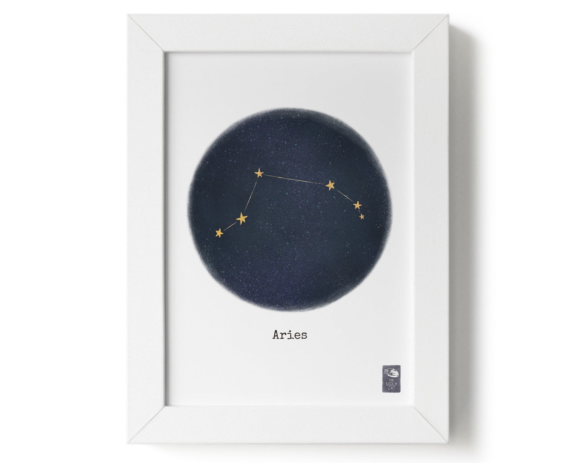 "Aries ♈" by Catherine Hébert - Aries Zodiac Constellation Art Print - 0"x0" size