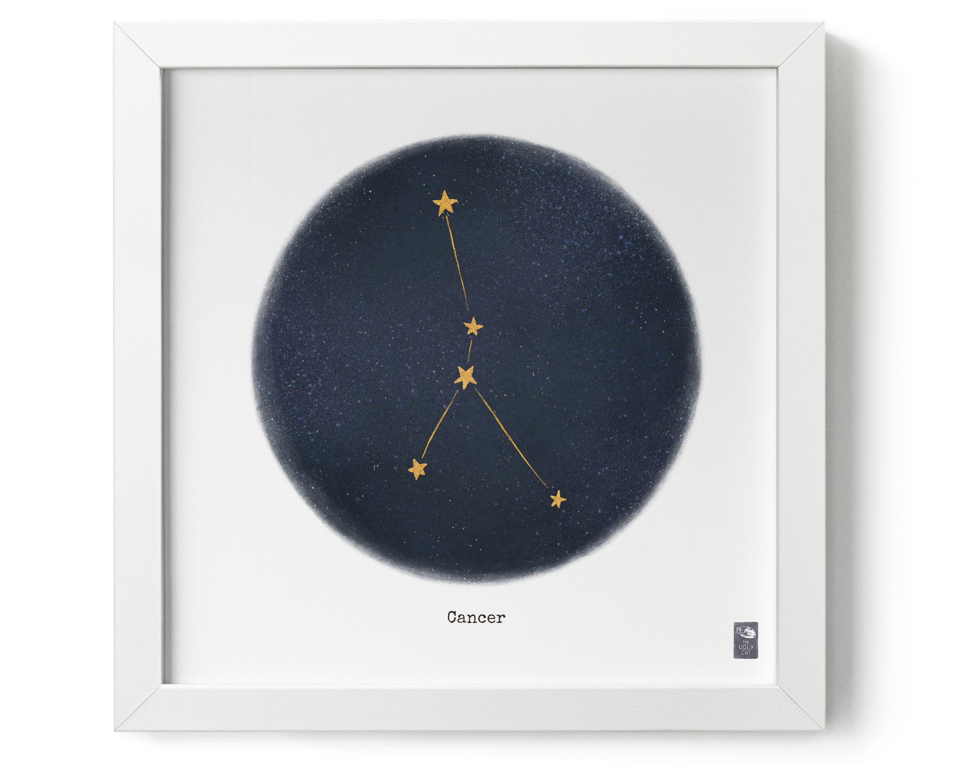 "Cancer ♋" by Catherine Hébert - Cancer Zodiac Constellation Art Print - 0"x0" size