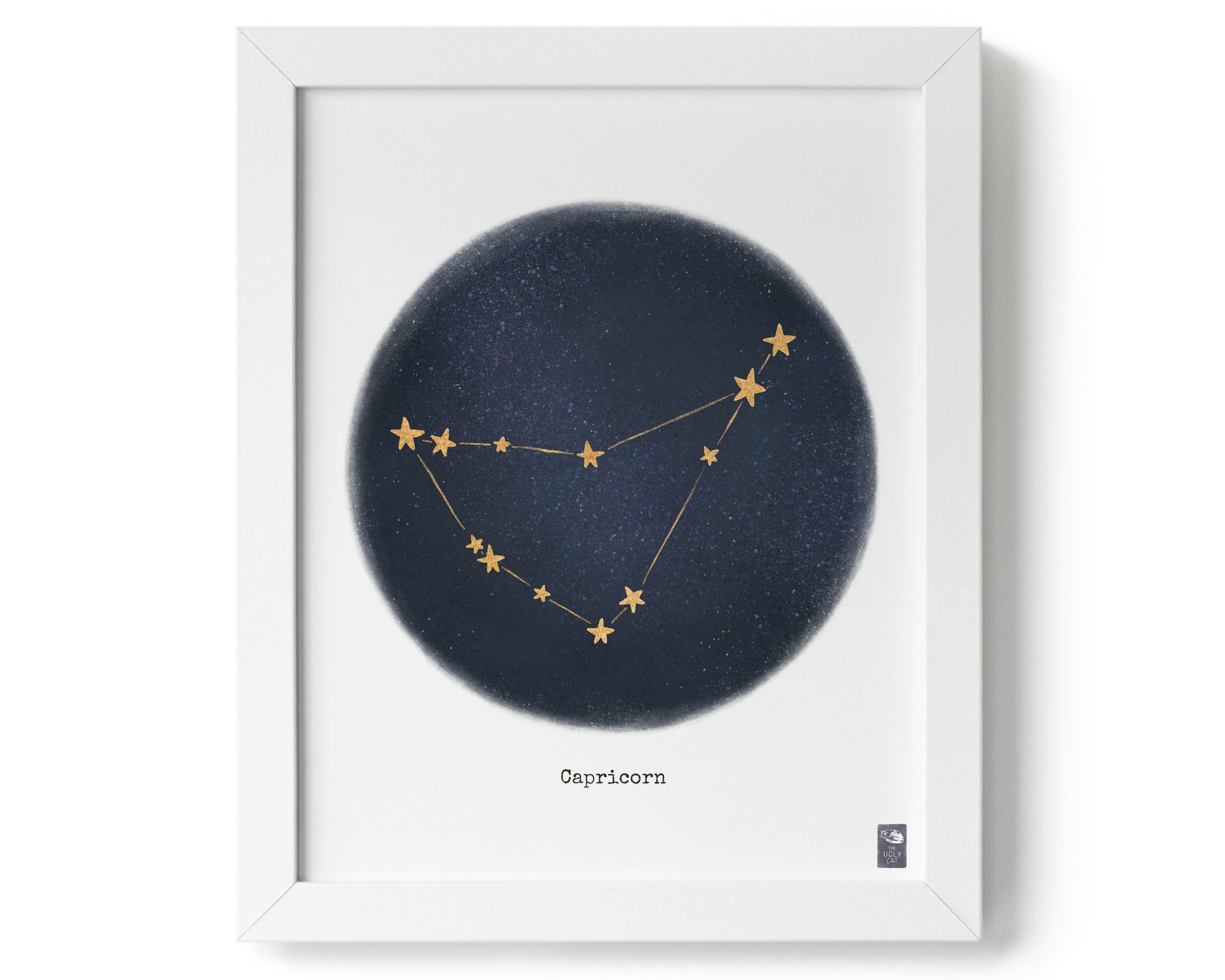 "Capricorn ♑" by Catherine Hébert - Capricorn Zodiac Constellation Art Print - 0"x0" size