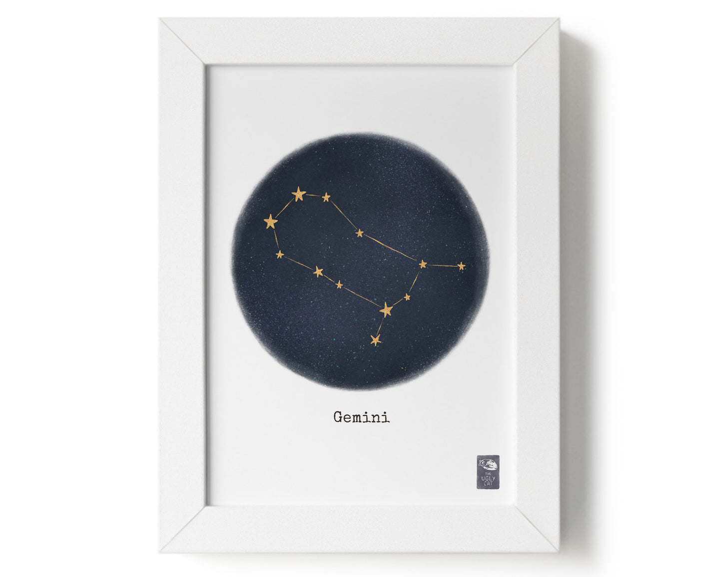 "Gemini ♊" by Catherine Hébert - Gemini Zodiac Constellation Art Print - 0"x0" size