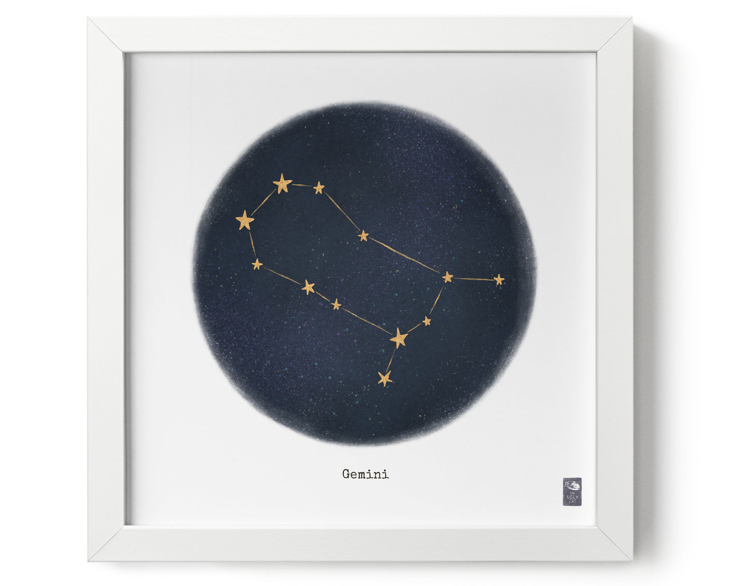 "Gemini ♊" by Catherine Hébert - Gemini Zodiac Constellation Art Print - 0"x0" size