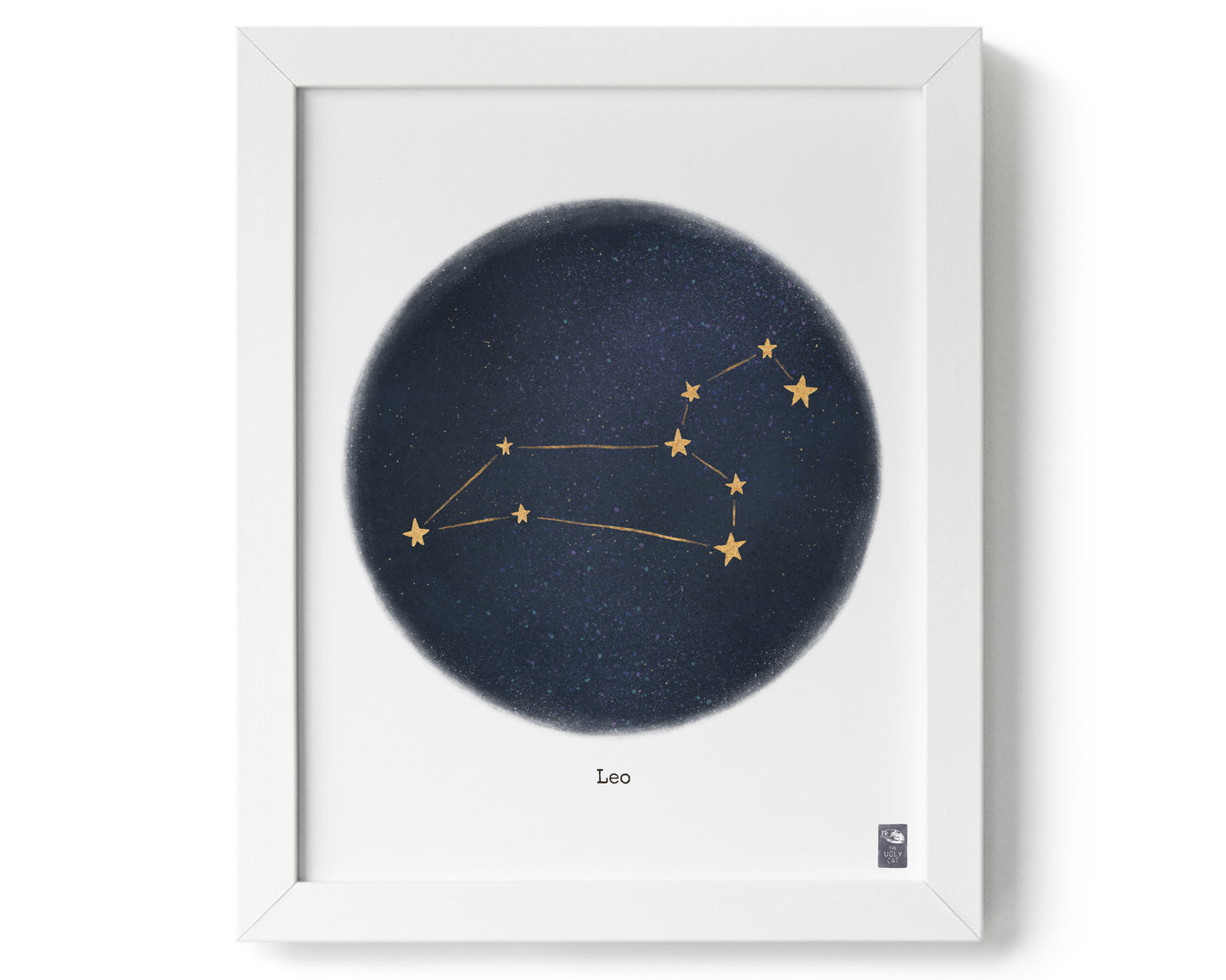 "Leo ♌" by Catherine Hébert - Leo Zodiac Constellation Art Print - 0"x0" size