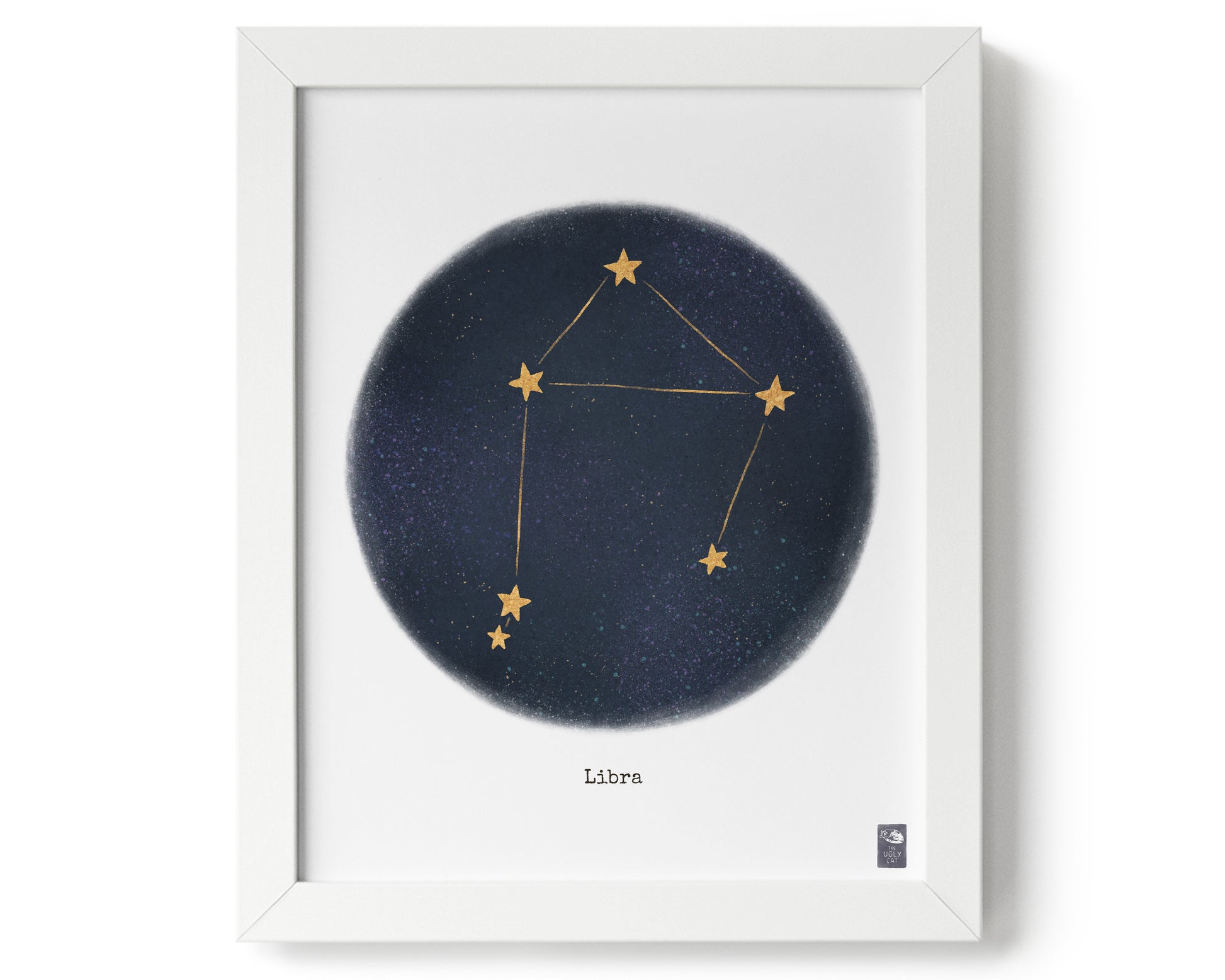 "Libra ♎" by Catherine Hébert - Libra Zodiac Constellation Art Print - 8"x10" size