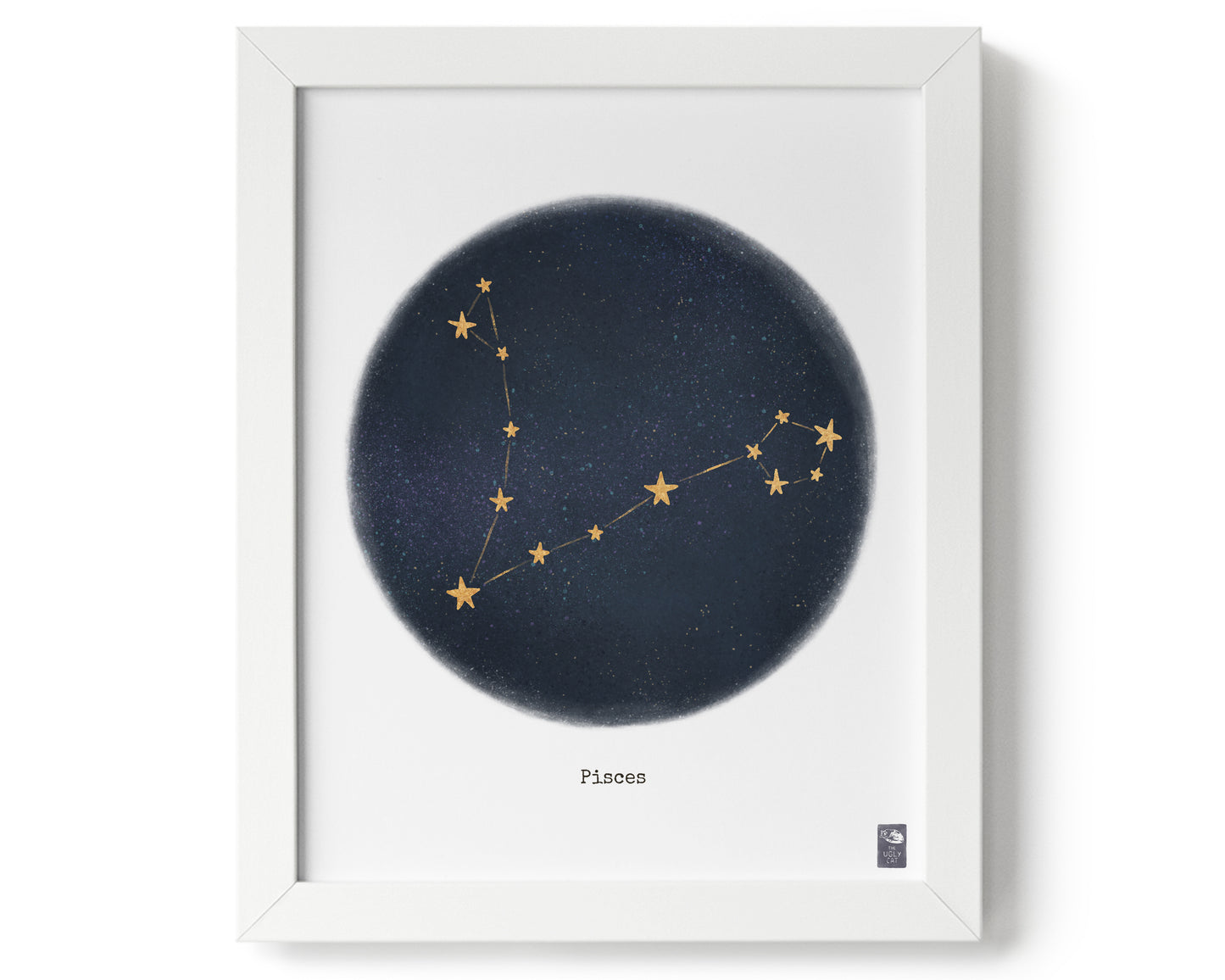 "Pisces ♓" by Catherine Hébert - Pisces Zodiac Constellation Art Print - 0"x0" size