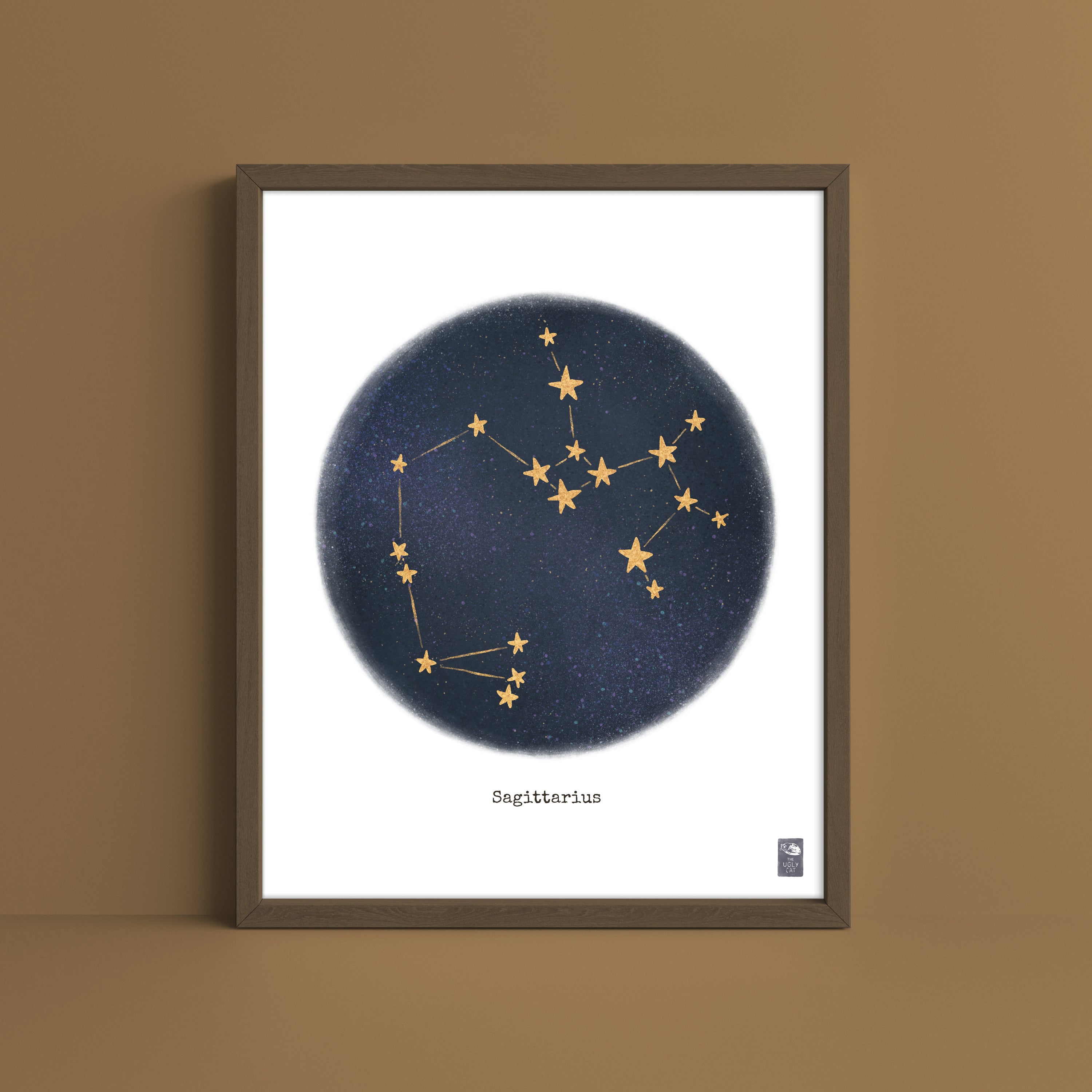 "Sagittarius ♐" by Catherine Hébert - Sagittarius Zodiac Constellation Art Print