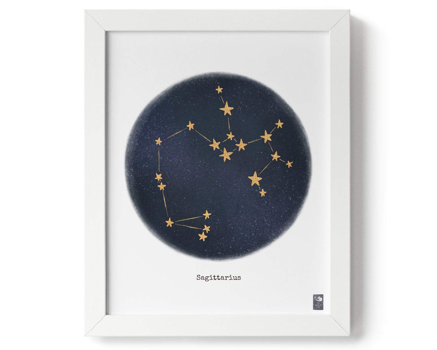"Sagittarius ♐" by Catherine Hébert - Sagittarius Zodiac Constellation Art Print - 0"x0" size