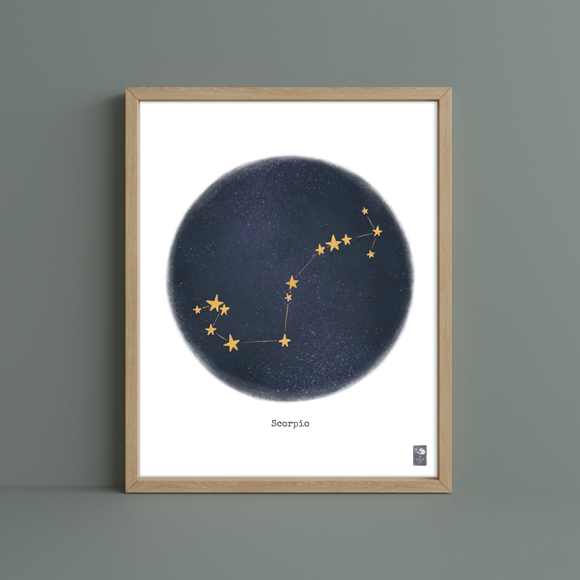 "Scorpio ♏" by Catherine Hébert - Scorpio Zodiac Constellation Art Print