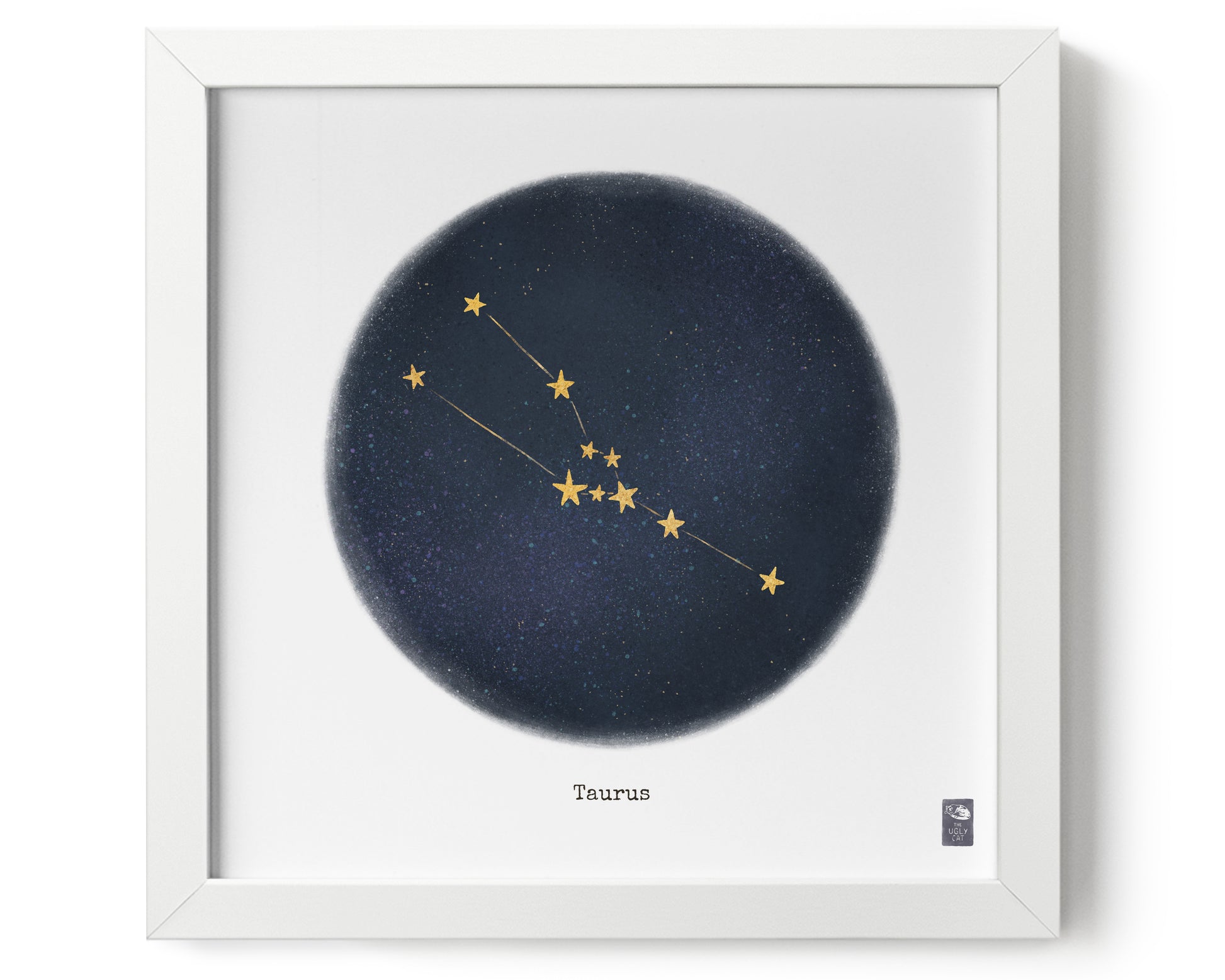 "Taurus ♉" by Catherine Hébert - Taurus Zodiac Constellation Giclee Art Print - 0"x0" size