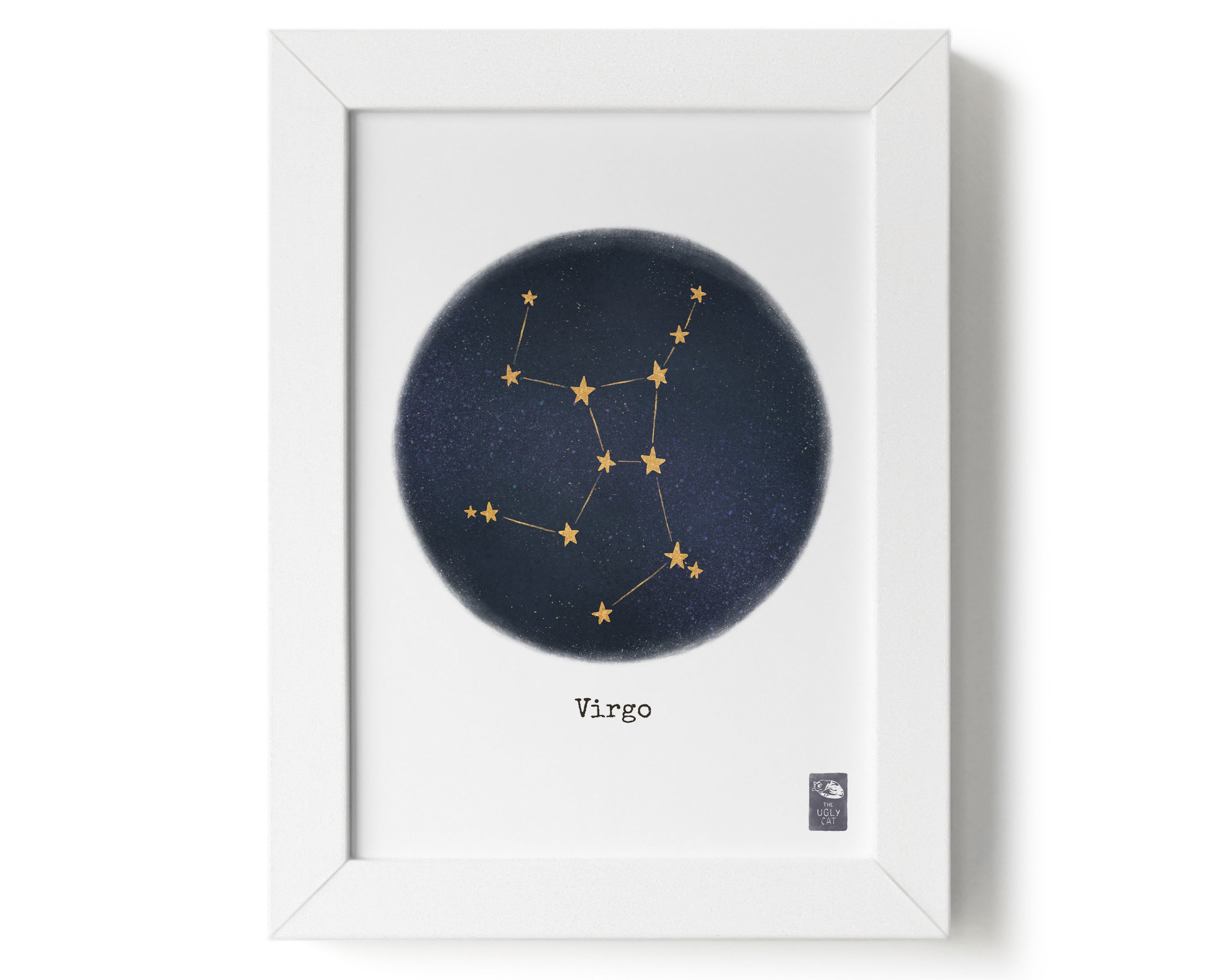 "Virgo ♍" by Catherine Hébert - Virgo Zodiac Constellation Giclee Art Print - 0"x0" size