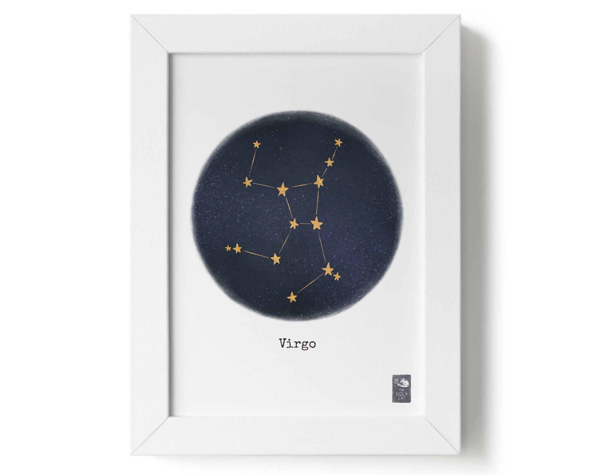"Virgo ♍" by Catherine Hébert - Virgo Zodiac Constellation Giclee Art Print - 5"x7" size