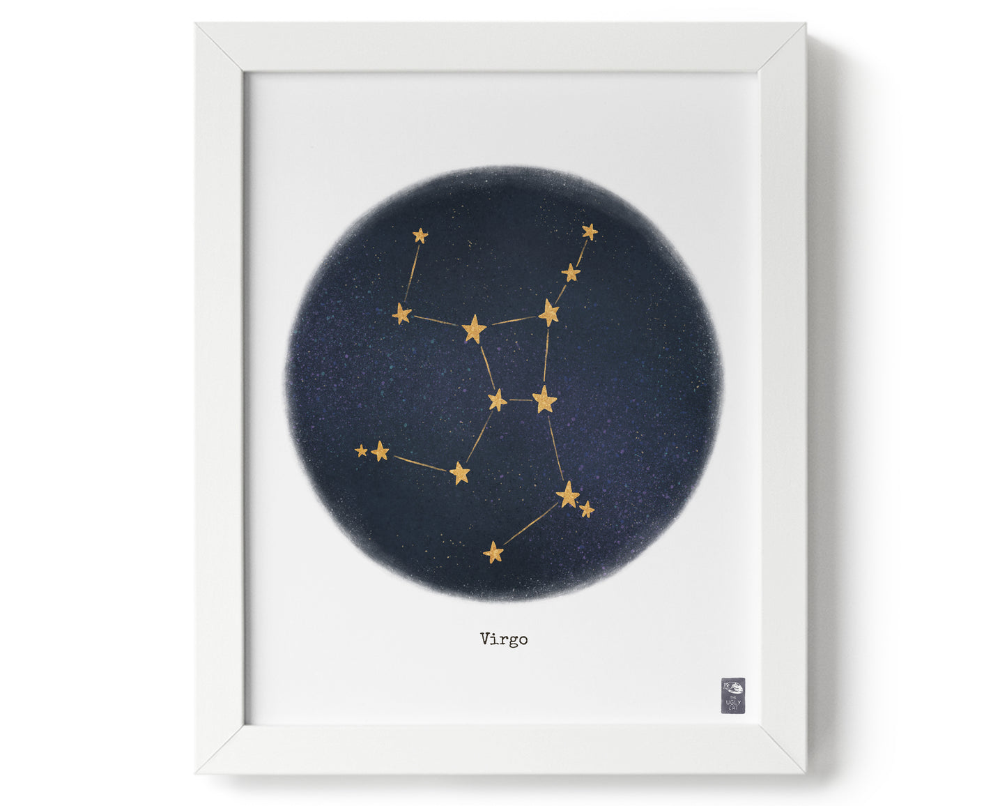 "Virgo ♍" by Catherine Hébert - Virgo Zodiac Constellation Giclee Art Print - 0"x0" size