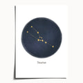 "Taurus ♉" by Catherine Hébert - Taurus Zodiac Constellation Art Print - 5"x7" size