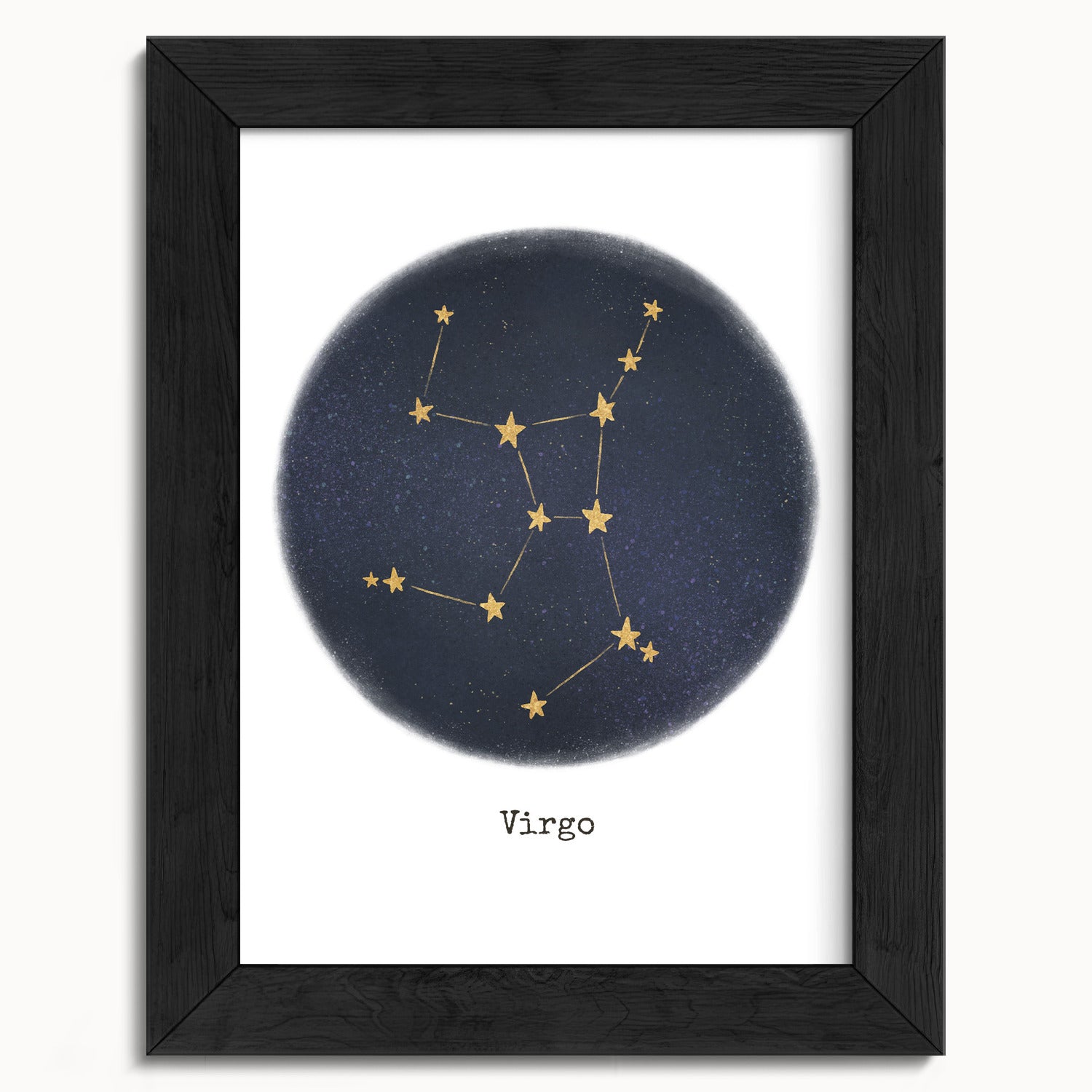 "Virgo ♍" by Catherine Hébert - Virgo Zodiac Constellation Fine Art Print - 5"x7" size