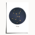 "Virgo ♍" by Catherine Hébert - Virgo Zodiac Constellation Art Print - 5"x7" size