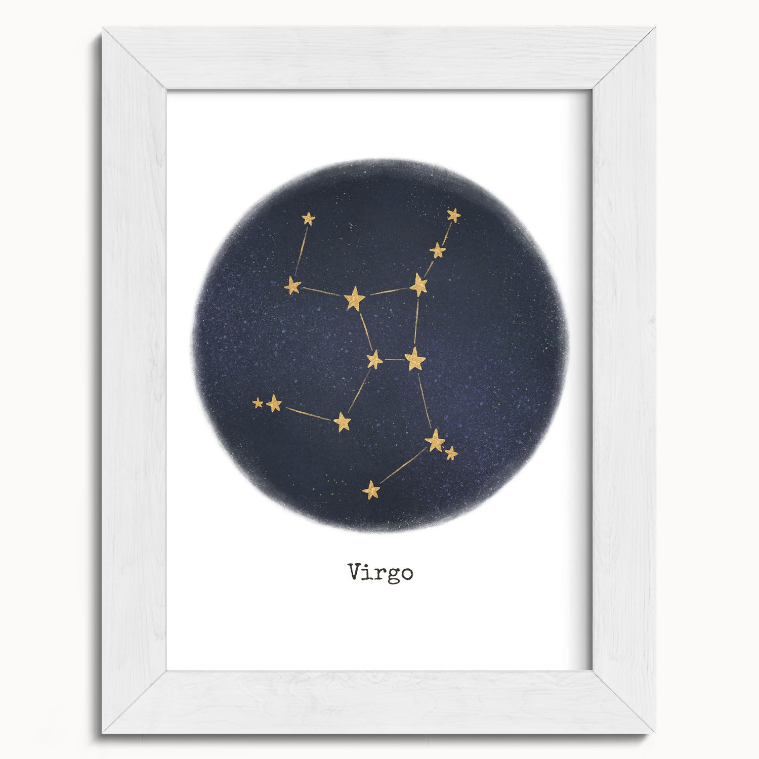 "Virgo ♍" by Catherine Hébert - Virgo Zodiac Constellation Fine Art Print - 5"x7" size