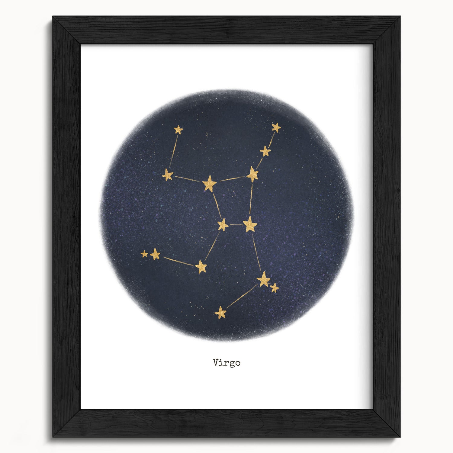 "Virgo ♍" by Catherine Hébert - Virgo Zodiac Constellation Fine Art Print - 8"x10" size