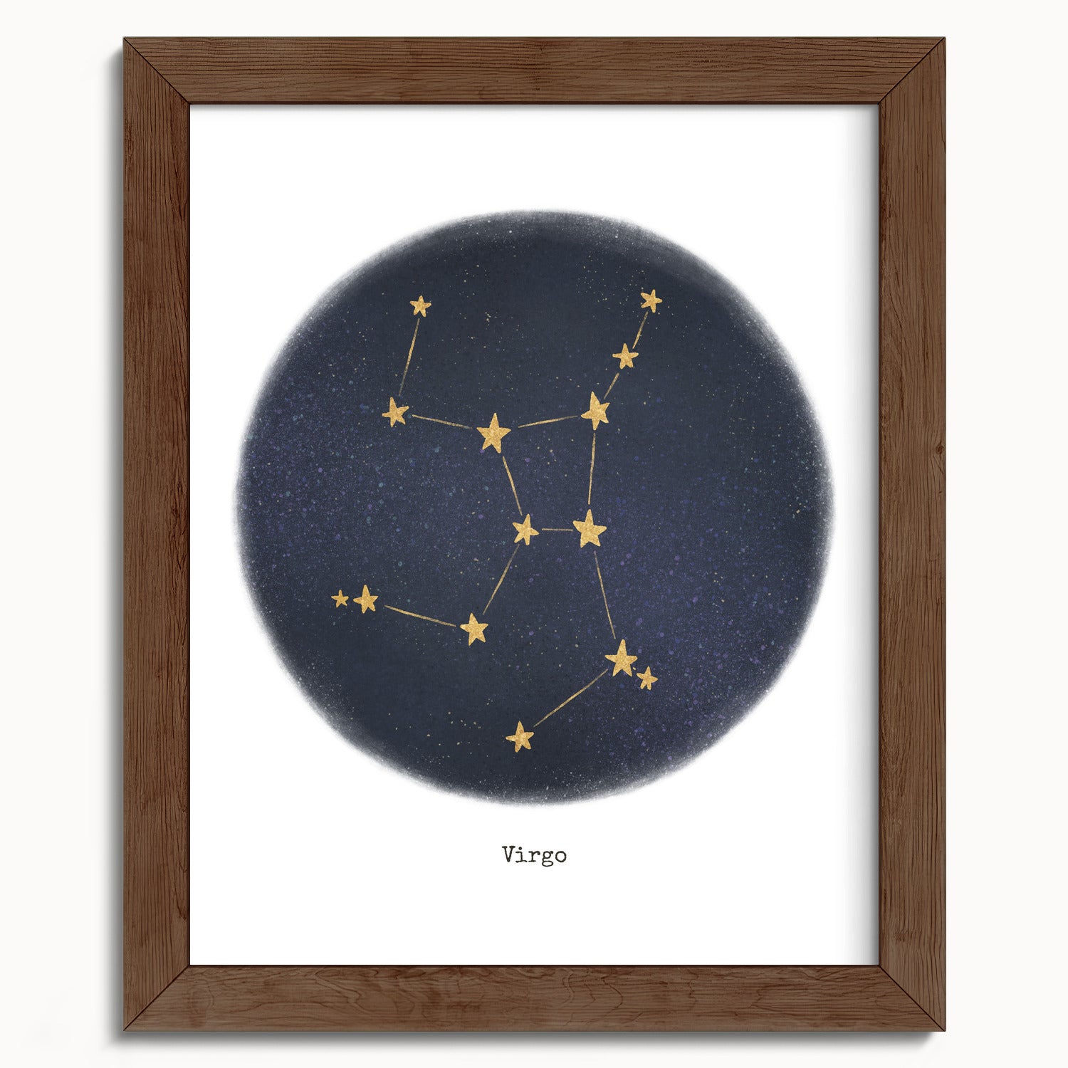 "Virgo ♍" by Catherine Hébert - Virgo Zodiac Constellation Fine Art Print - 8"x10" size