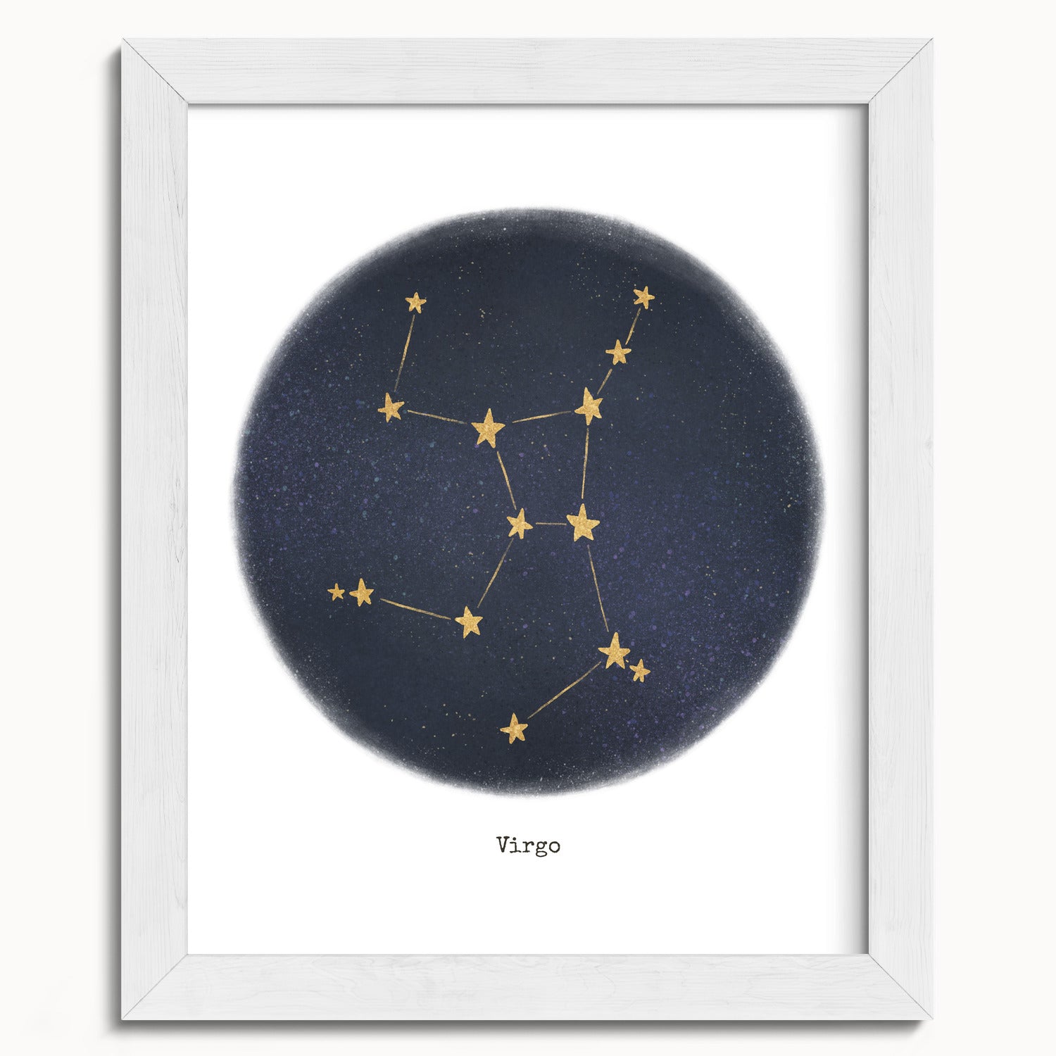 "Virgo ♍" by Catherine Hébert - Virgo Zodiac Constellation Fine Art Print - 8"x10" size