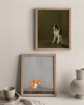 Milan Dog & Japanese Cat Art Print Set