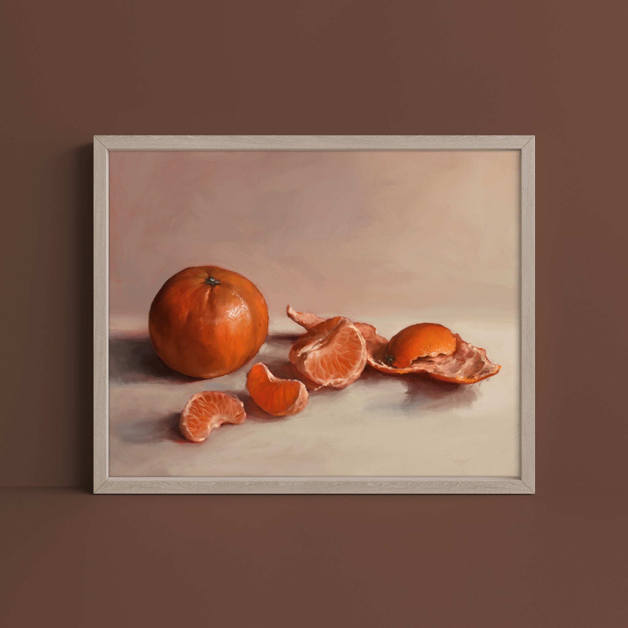 "Clementines" by Catherine Hébert - Clementine Orange Still Life Fine Art Print