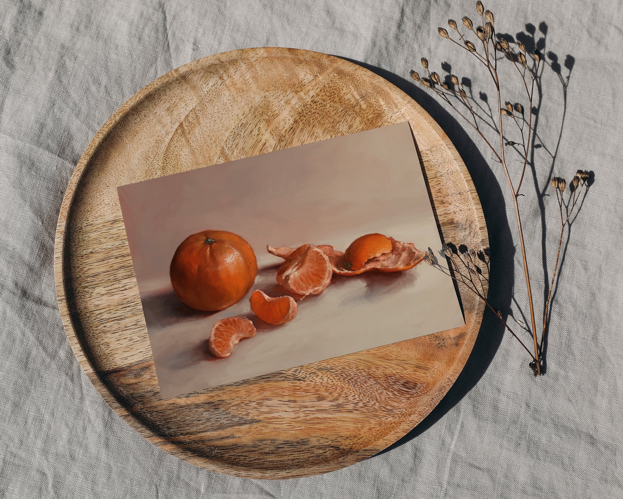 "Clementines" by Catherine Hébert - Clementine Orange Still Life Fine Art Print