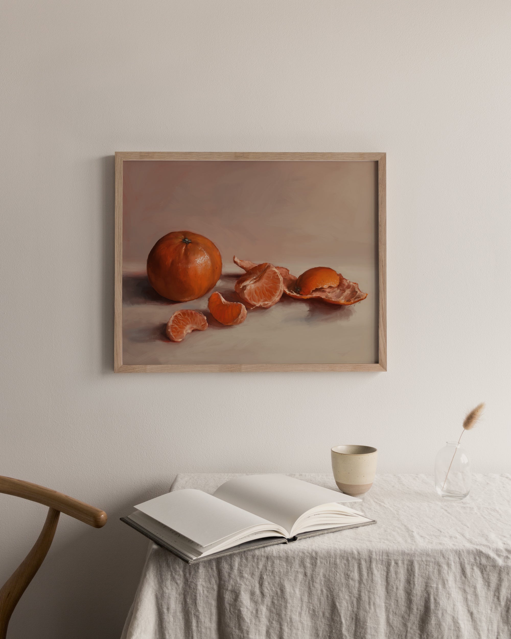 "Clementines" by Catherine Hébert - Clementine Orange Still Life Fine Art Print