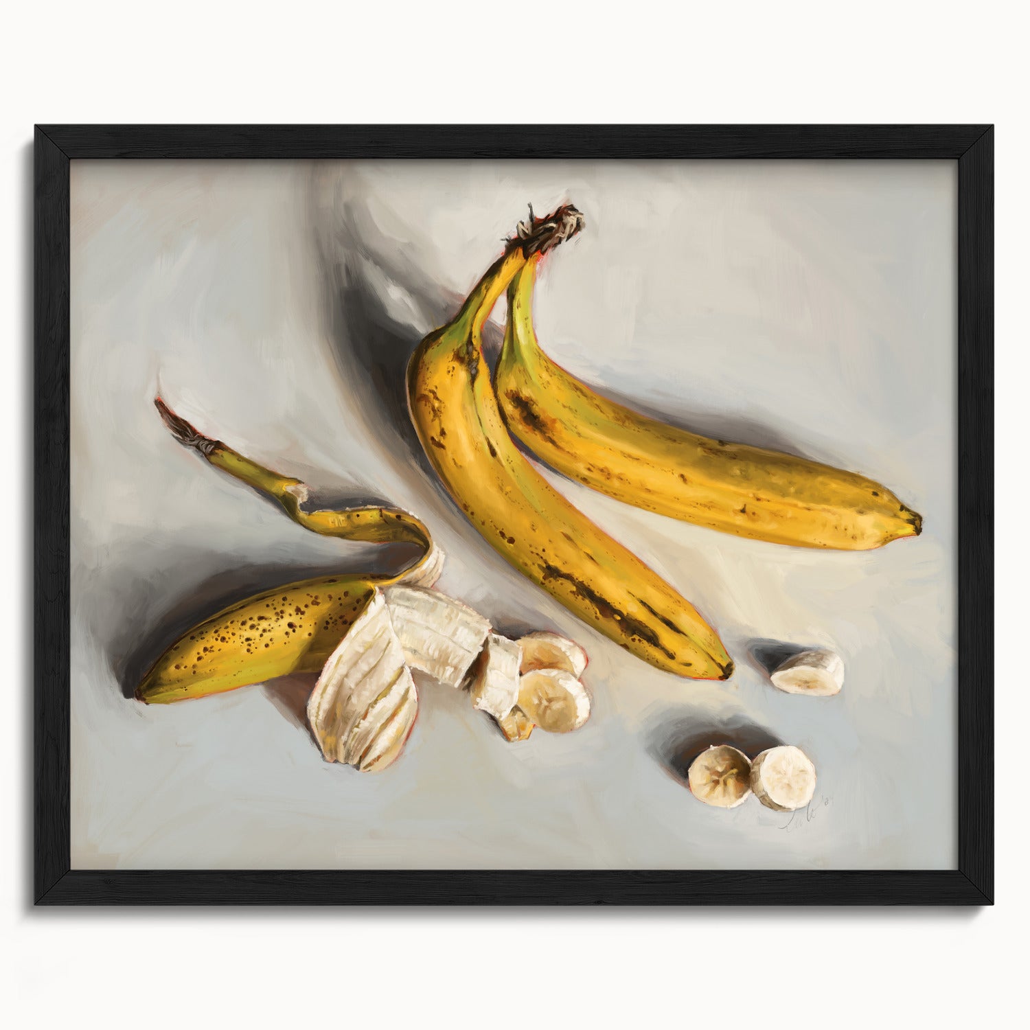 "Bananas" by Catherine Hébert - Bananas Still Life Fine Art Print - 16"x20" size