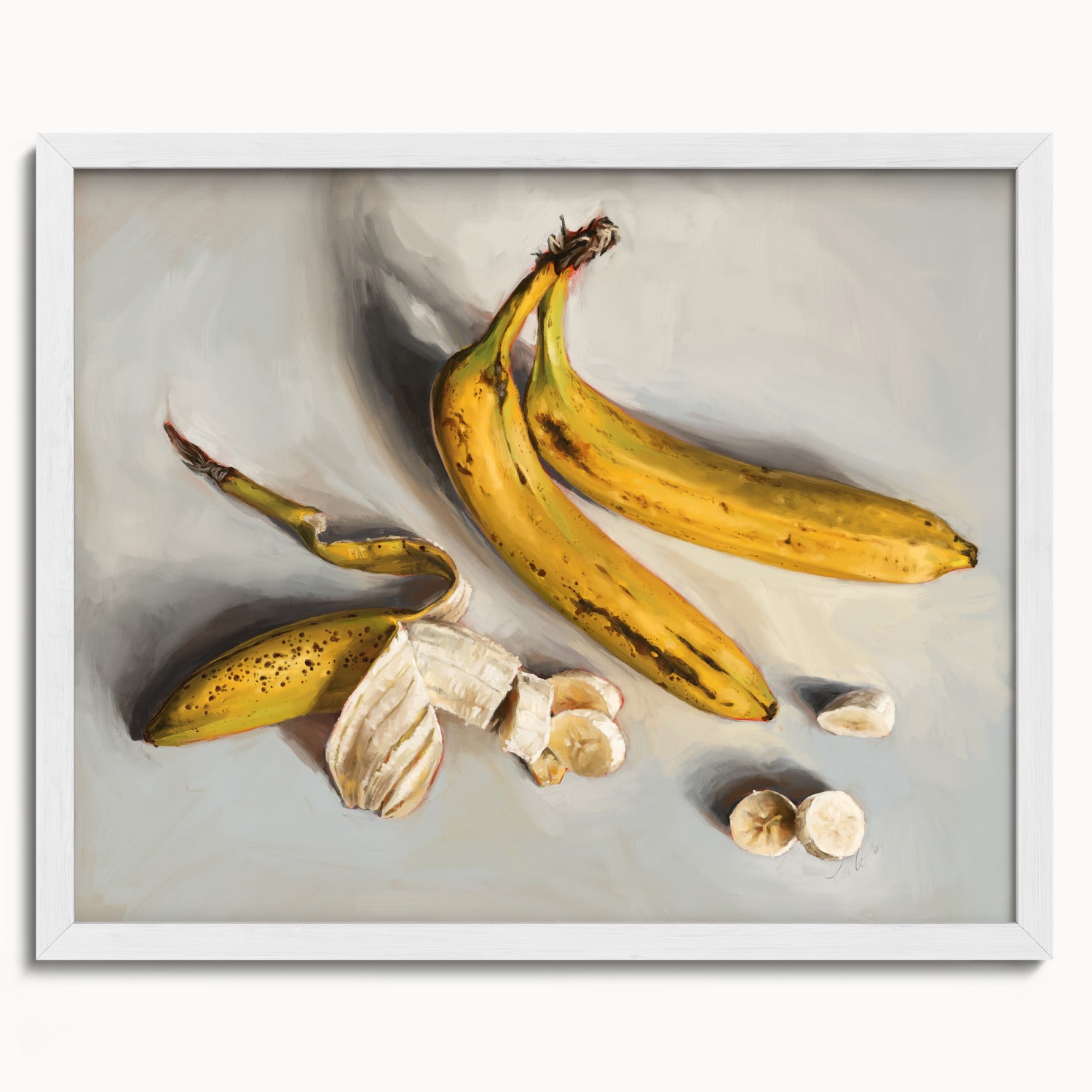 "Bananas" by Catherine Hébert - Bananas Still Life Fine Art Print - 16"x20" size