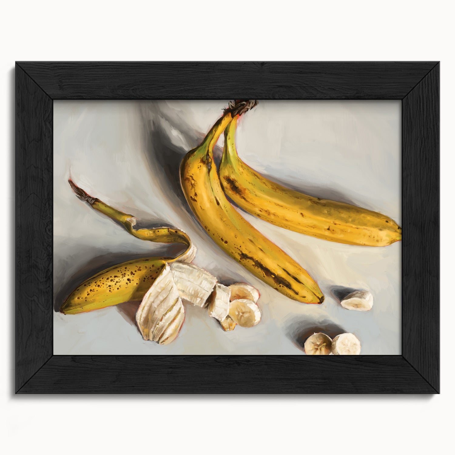 "Bananas" by Catherine Hébert - Bananas Still Life Fine Art Print - 5"x7" size